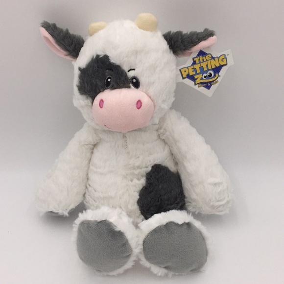 The Petting Zoo 14" Snugglerz Cow Soft Plush Stuffed Animal Farm Toy - Picture 11 of 11